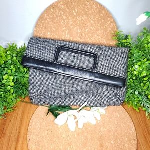 Banana Republic Plaid Purse Wool